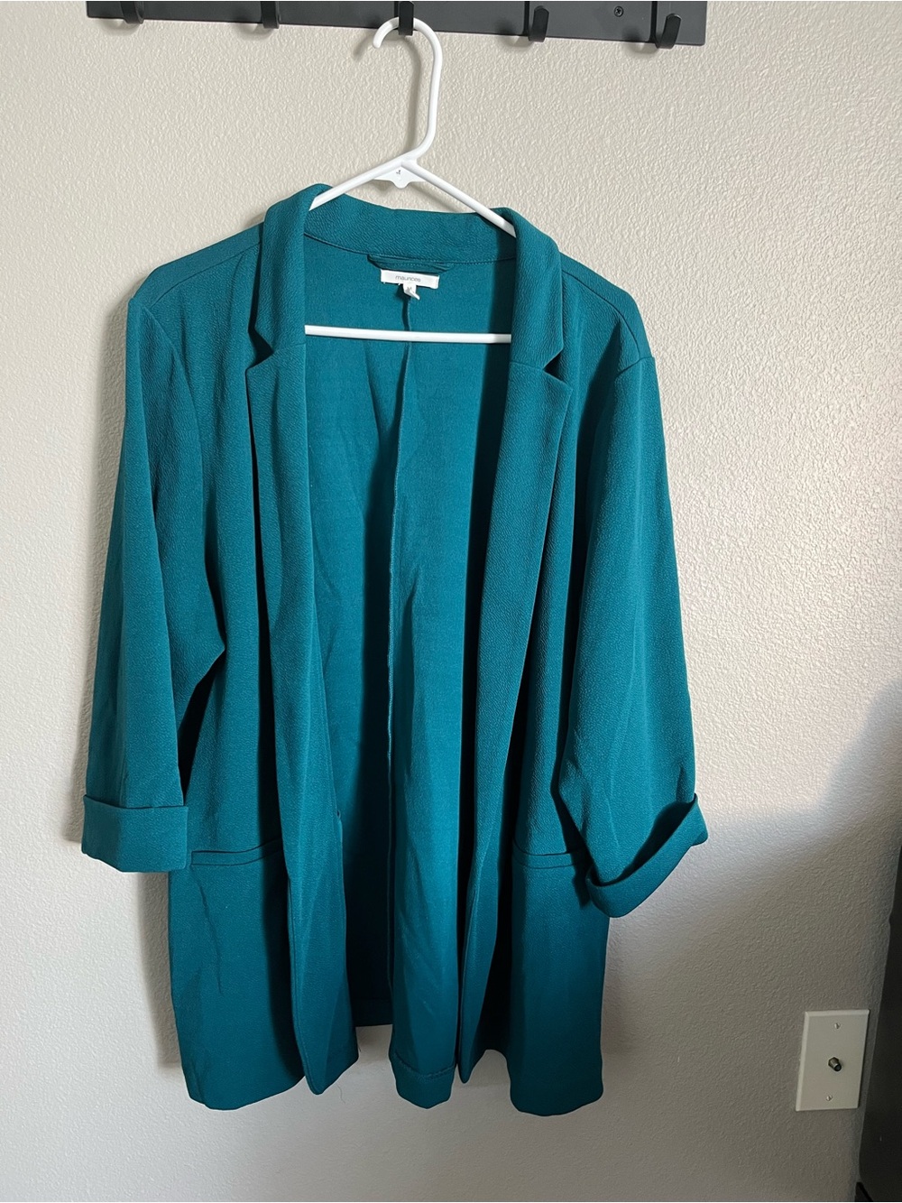 Maurices Teal Open-Front Blazer Jacket